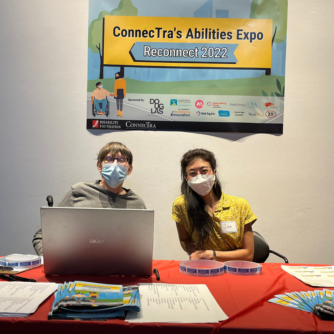 Jee Lam volunteering at the Abilities Expo in May 2022